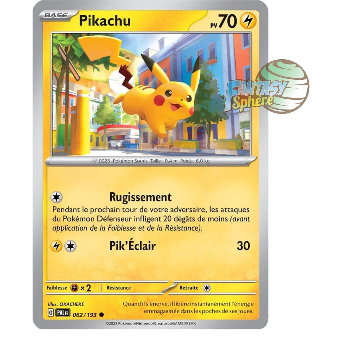 Pikachu - Reverse 62/193 - Ecarlate et Violet Evolution à Paldea