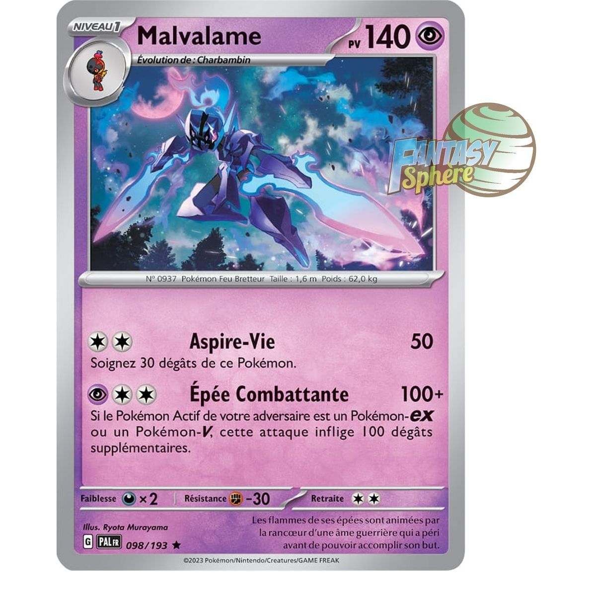 Malvalame - Reverse 98/193 - Ecarlate et Violet Evolution à Paldea