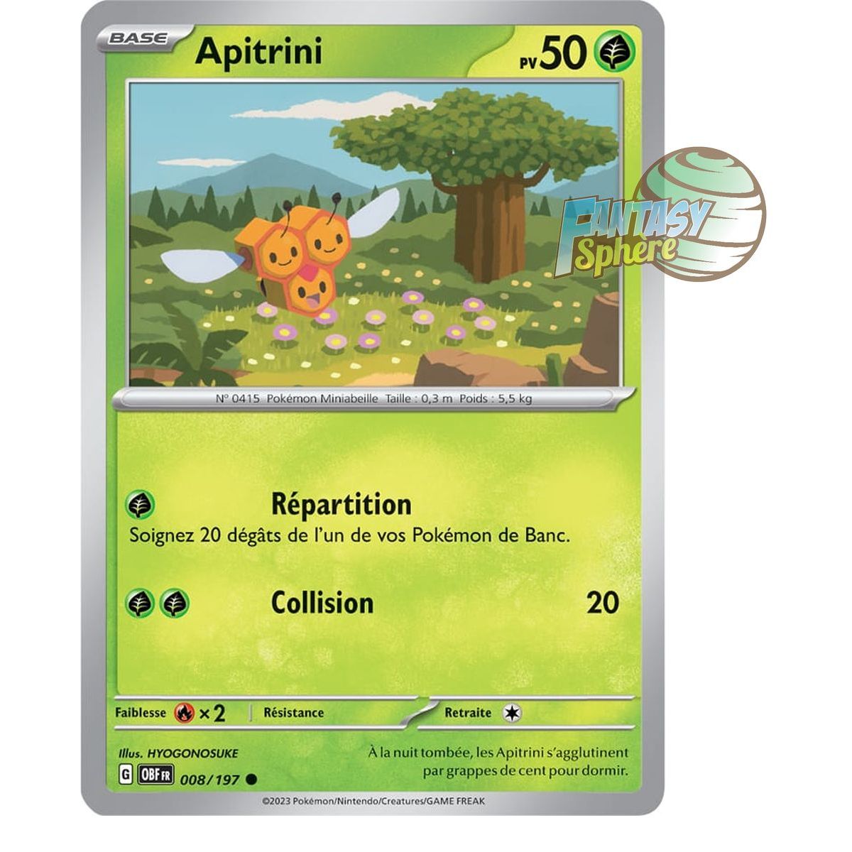 Apitrini - Commune 8/197 - Ecarlate et Violet Flammes Obsidiennes