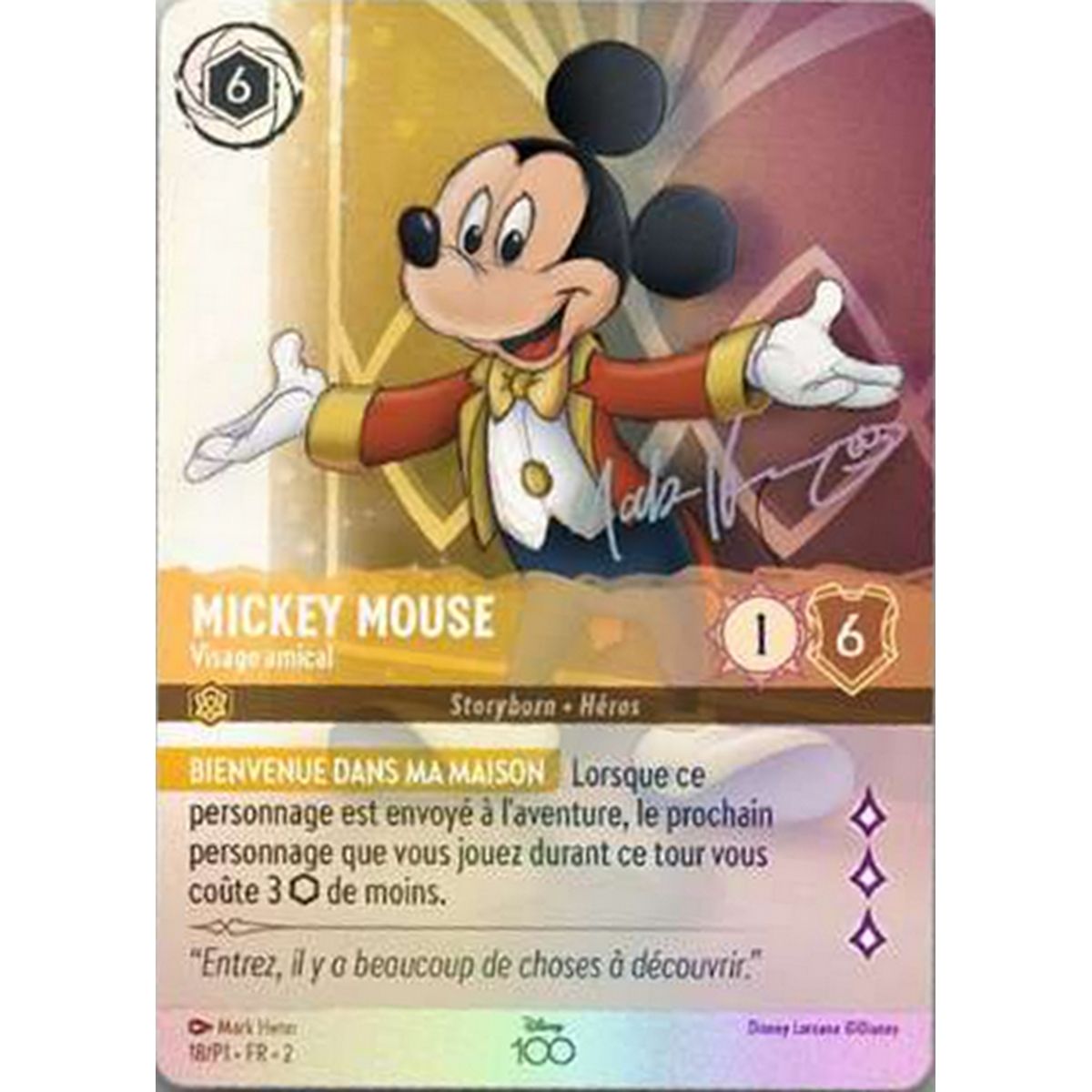 Mickey Mouse, Visage amical (Disney 100) - 13/204 - D100 - Disney 100 - Disney 100 - Français