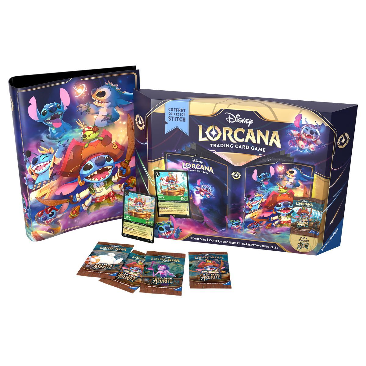 Disney Lorcana – Coffret Collector Stitch – Chapitre 6 – La Mer Azurite - FR