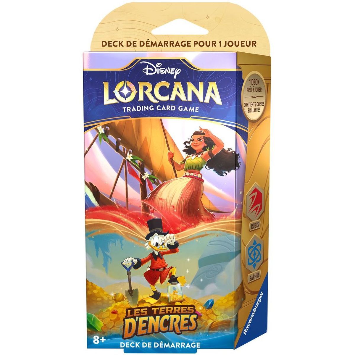 Item Disney Lorcana - Deck De Démarrage - Chapitre 3 - Les Terres D'encres-FR Vaiana/Picsou