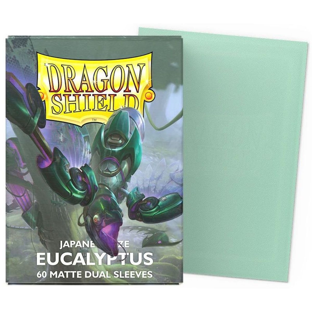 Item Dragon Shield - Small Sleeves - Japanese Size - Dual Matte Eucalyptus (60)