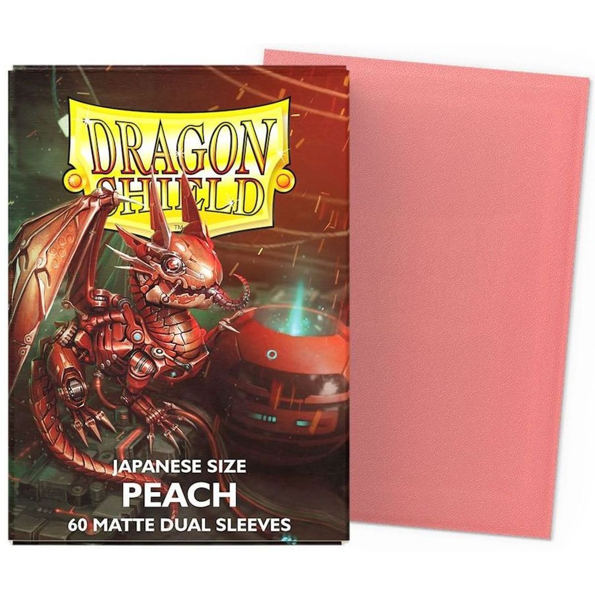 Item Dragon Shield - Small Sleeves - Japanese Size - Dual Matte Peach (60)