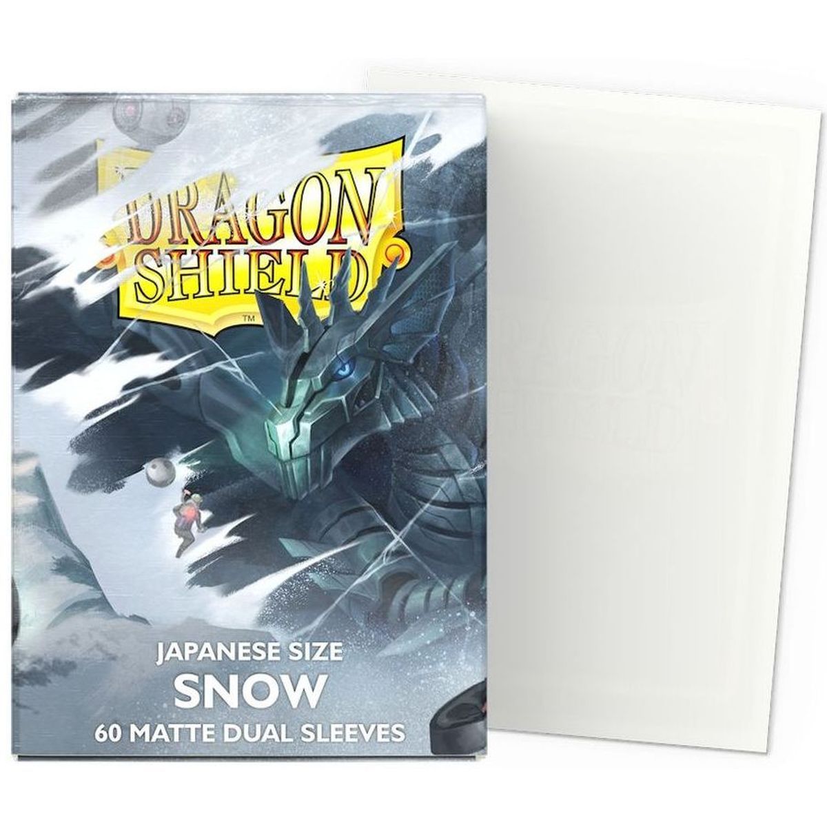 Item Dragon Shield - Small Sleeves - Japanese Size - Dual Matte Snow (60)