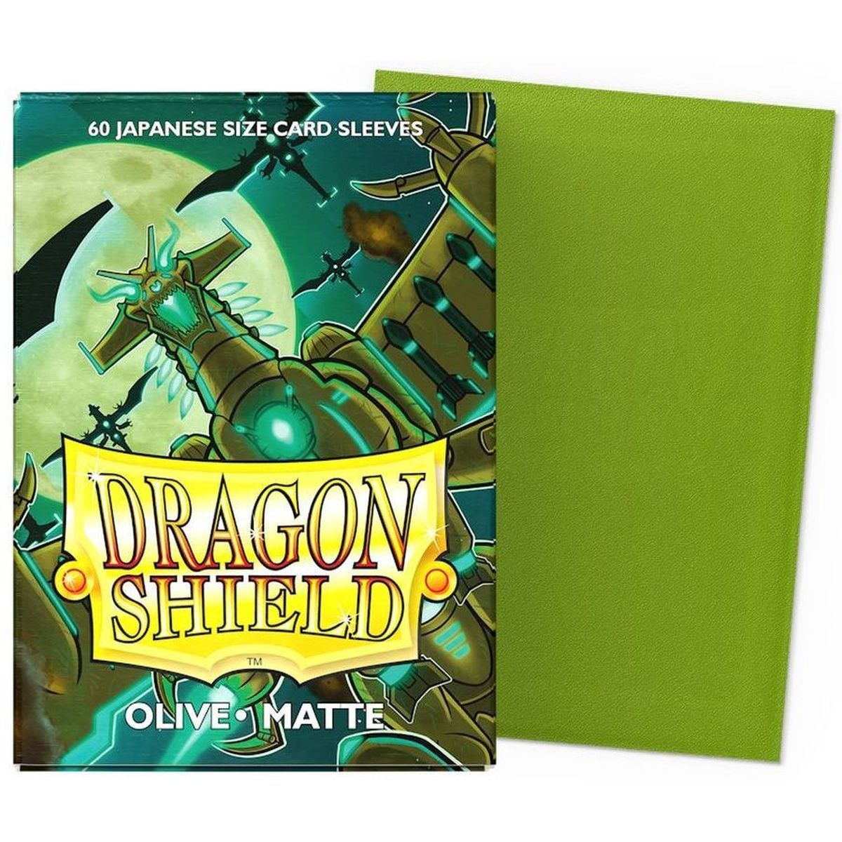 Item Dragon Shield - Small Sleeves - Japanese Size - Matte Olive (60)