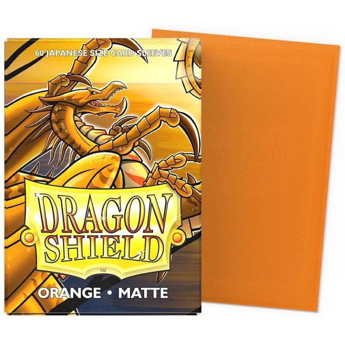 Dragon Shield Small Sleeves - Matte Orange (60)