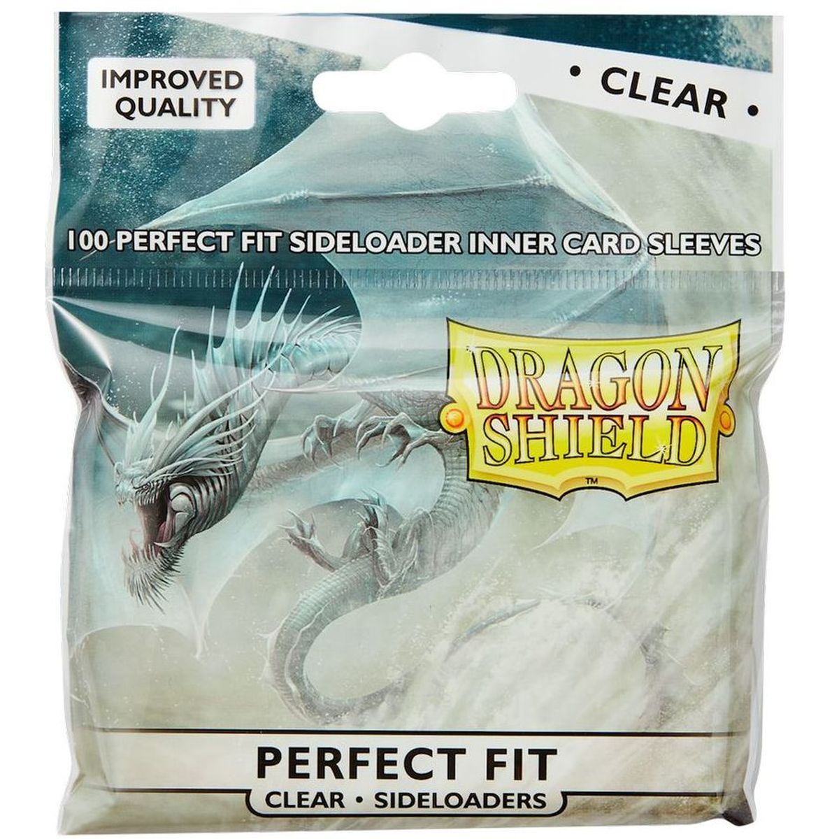 Item Dragon Shield - Standard Size - Protèges Cartes - Perfect Fit Sideloading - Clear (100)