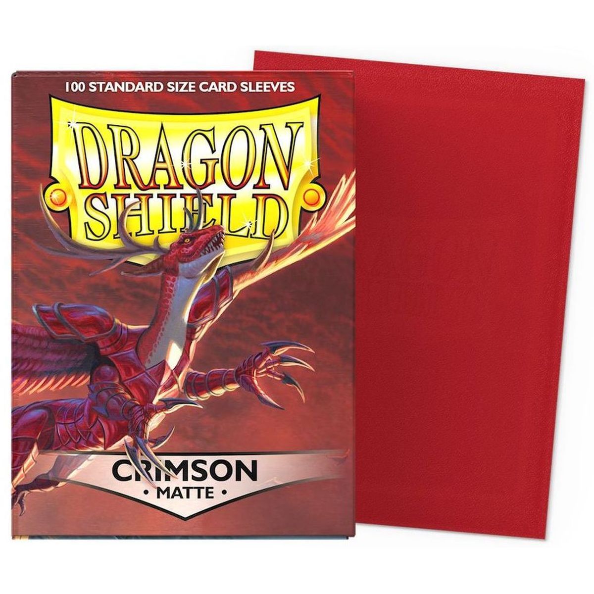 Item Dragon Shield - Standard Sleeves - Matte Crimson (100)