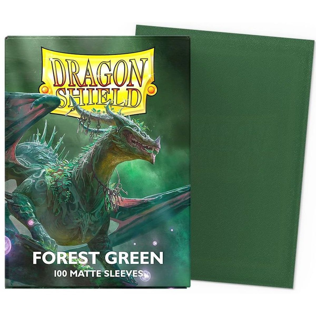 Item Dragon Shield - Standard Sleeves - Matte Forest Green (100)