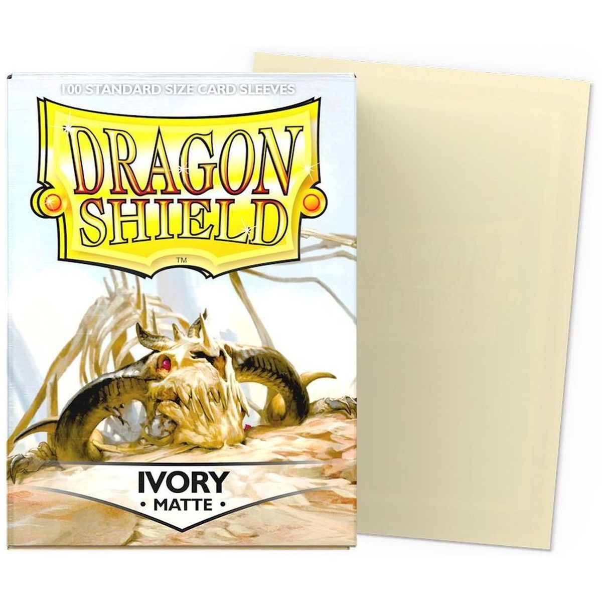 Item Dragon Shield - Standard Sleeves - Matte Ivory (100)