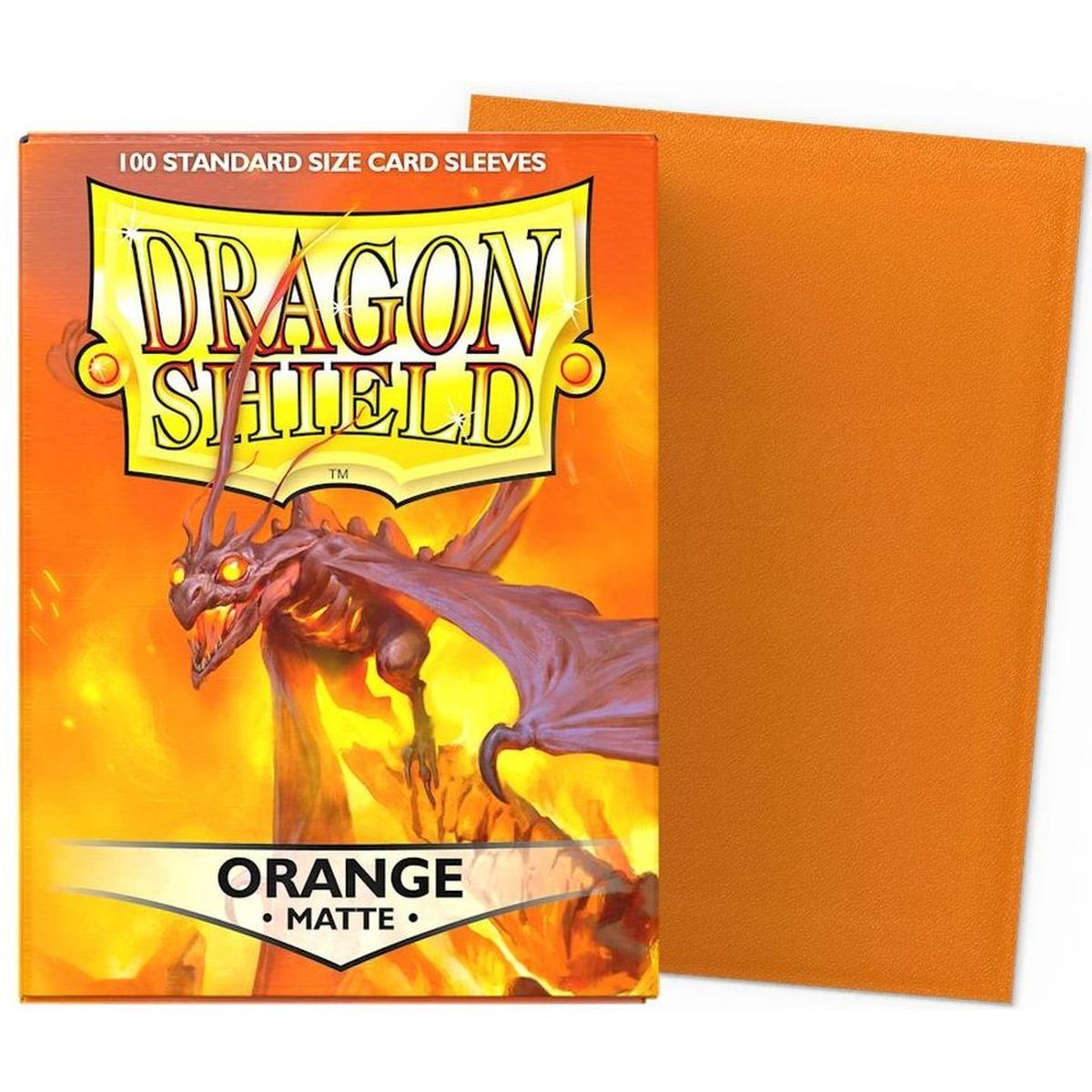 Item Dragon Shield - Standard Sleeves - Matte Orange (100)