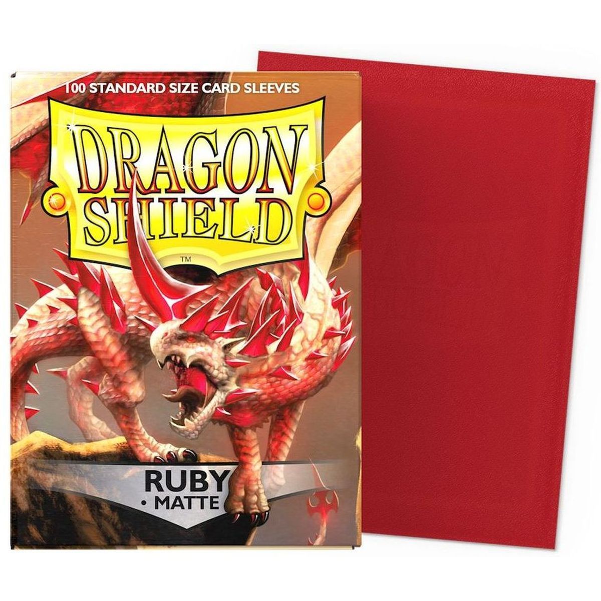 Item Dragon Shield - Standard Sleeves - Matte Ruby (100)