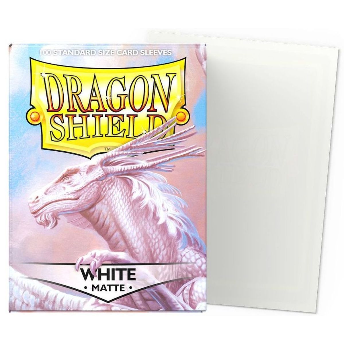 Item Dragon Shield - Standard Sleeves - Matte White (100)