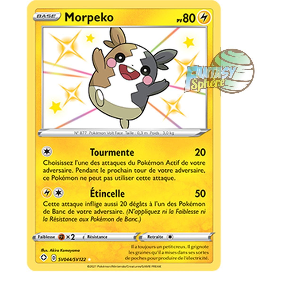 Morpeko - Shiny SV044/SV122 - Epee et Bouclier 4.5 Destinées Radieuses