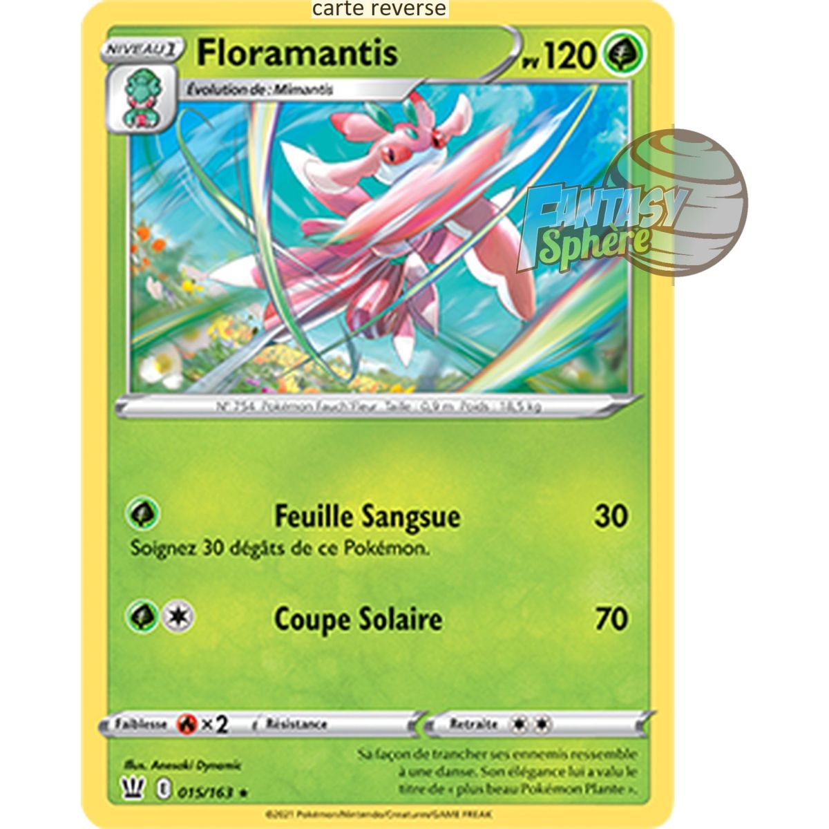 Floramantis - Reverse 15/163 - Epee et Bouclier 5 Style de Combat