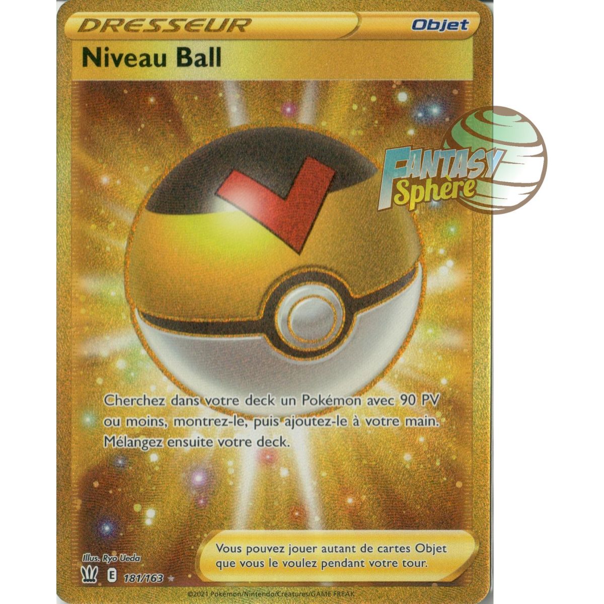 Item Niveau Ball - Secret Rare 181/163 - Epee et Bouclier 5 Style de Combat