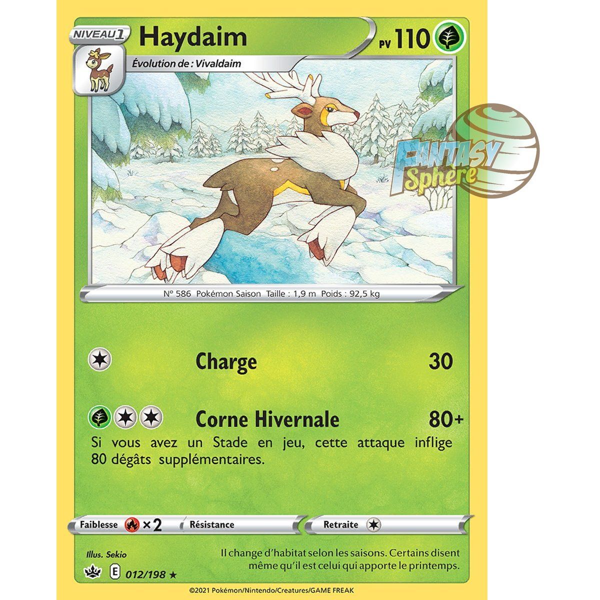 Item Haydaim - Rare 12/198 - Epee et Bouclier 6 Regne de Glace