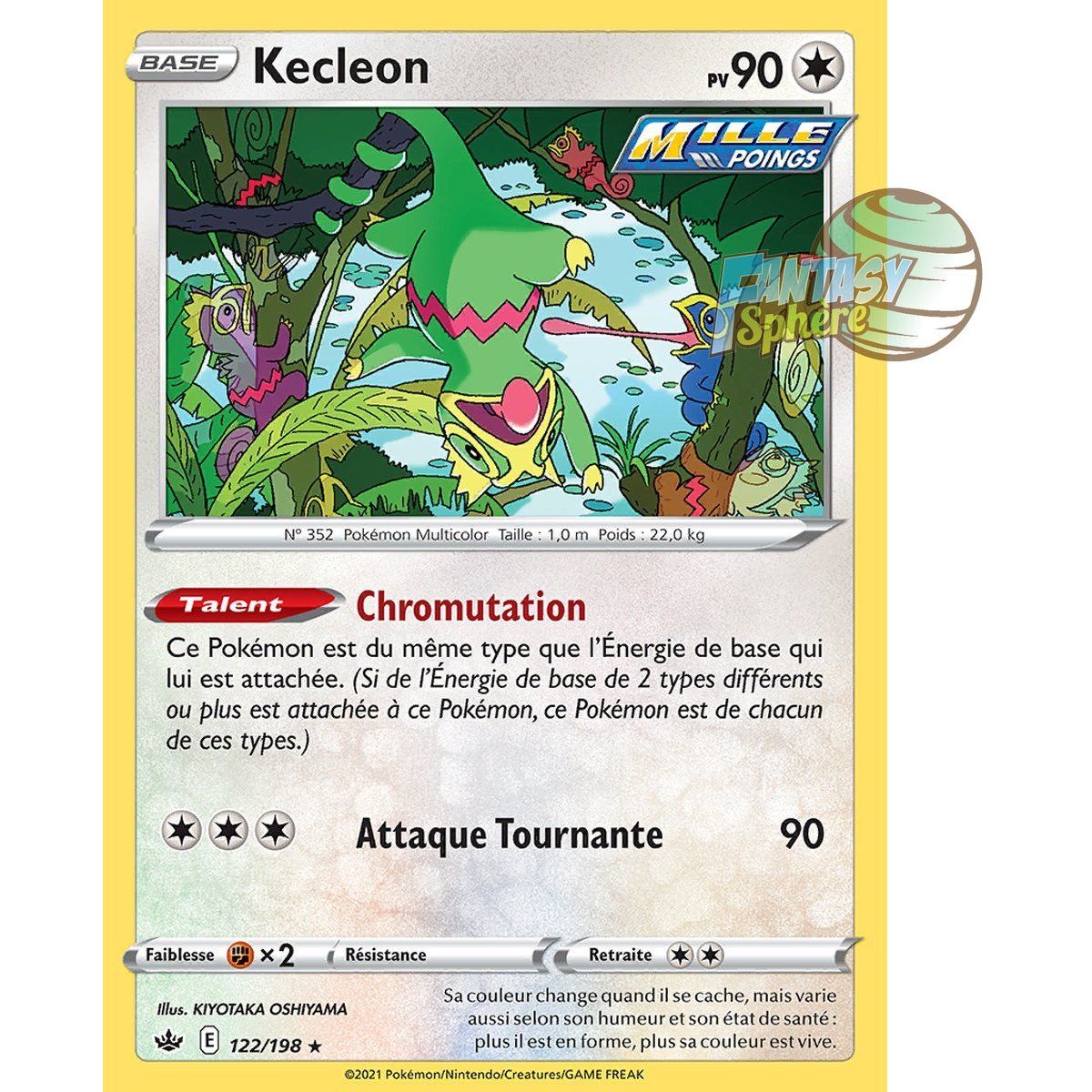 Kecleon - Rare 122/198 - Epee et Bouclier 6 Regne de Glace