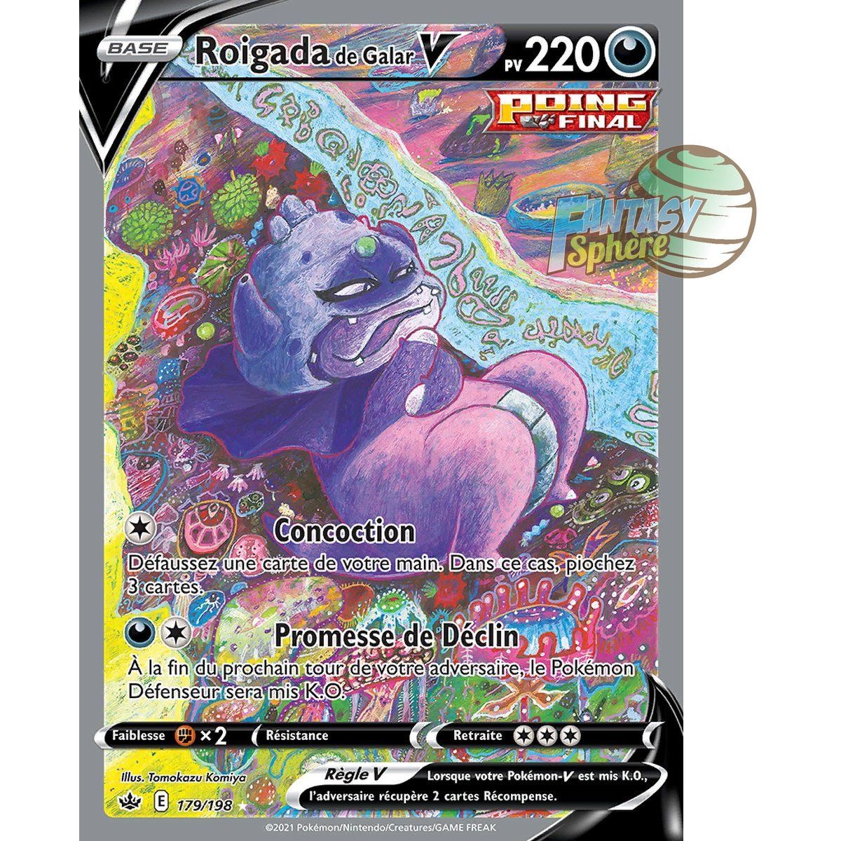 Item Roigada de Galar V - Full Art Ultra Rare 179/198 - Epee et Bouclier 6 Regne de Glace