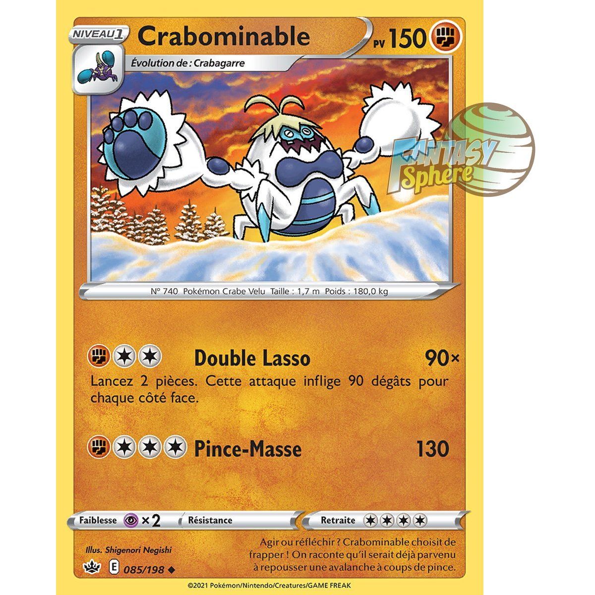 Item Crabominable - Peu Commune 85/198 - Epee et Bouclier 6 Regne de Glace