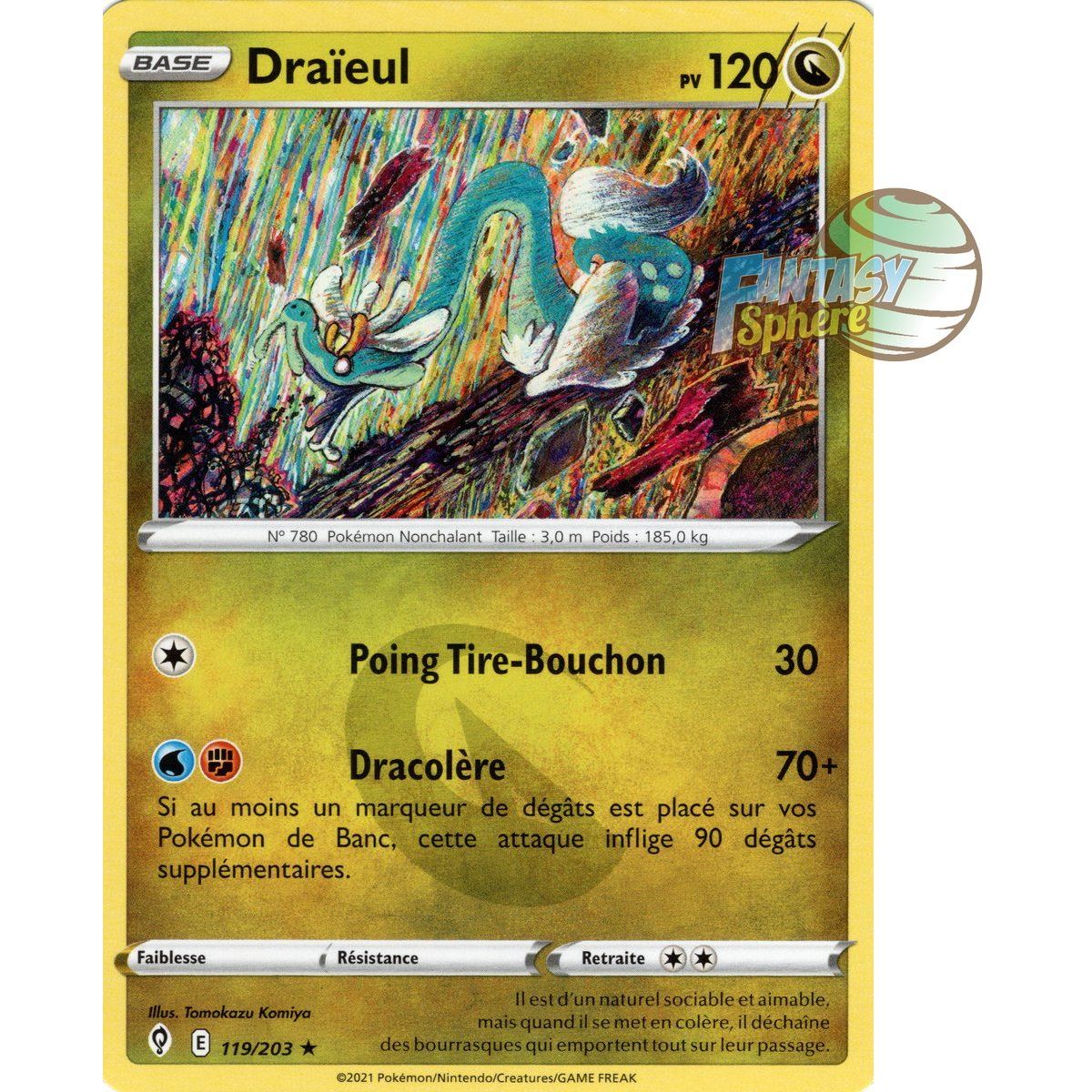 Draïeul - Rare 119/203 - Epee et Bouclier 7 Evolution Celeste