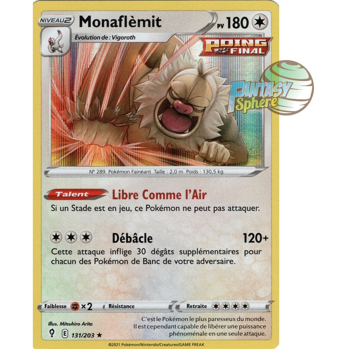 Monaflèmit - Holo Rare 131/203 - Epee et Bouclier 7 Evolution Celeste