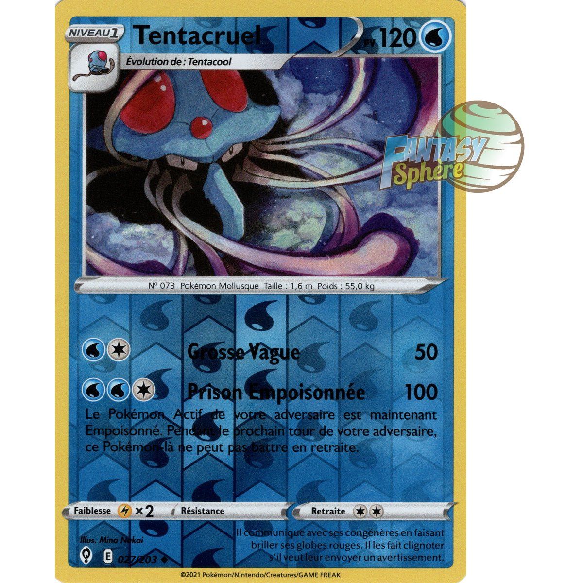 Tentacruel - Reverse 27/203 - Epee et Bouclier 7 Evolution Celeste