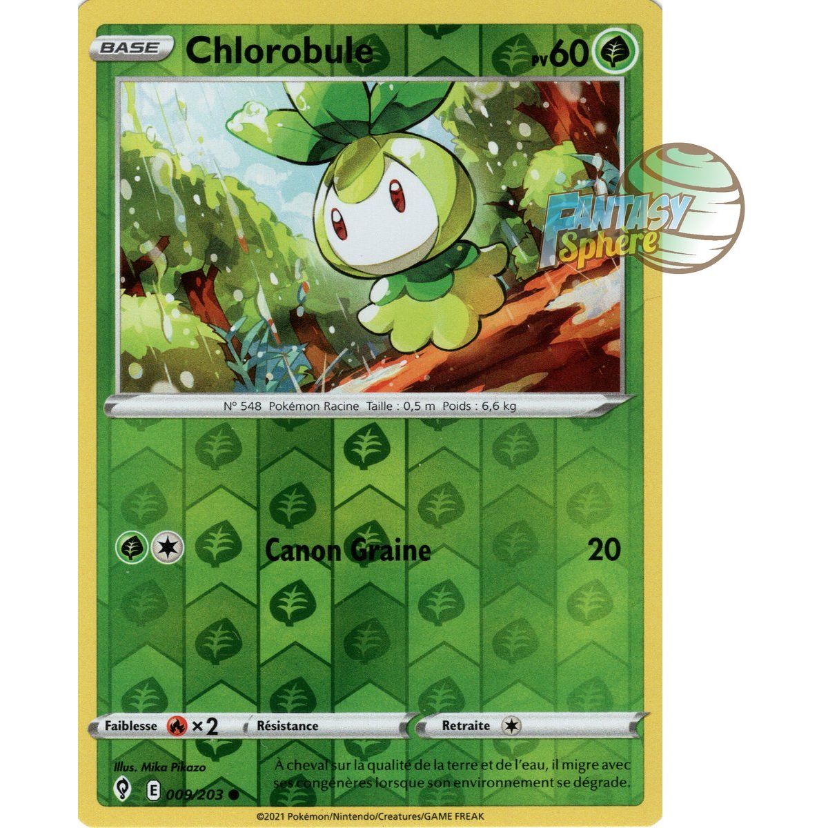 Chlorobule - Reverse 9/203 - Epee et Bouclier 7 Evolution Celeste