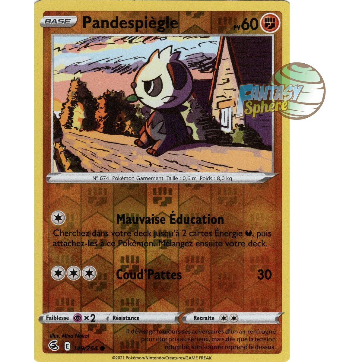 Pandespiègle - Reverse 149/264 - Epee et Bouclier 8 Poing de Fusion