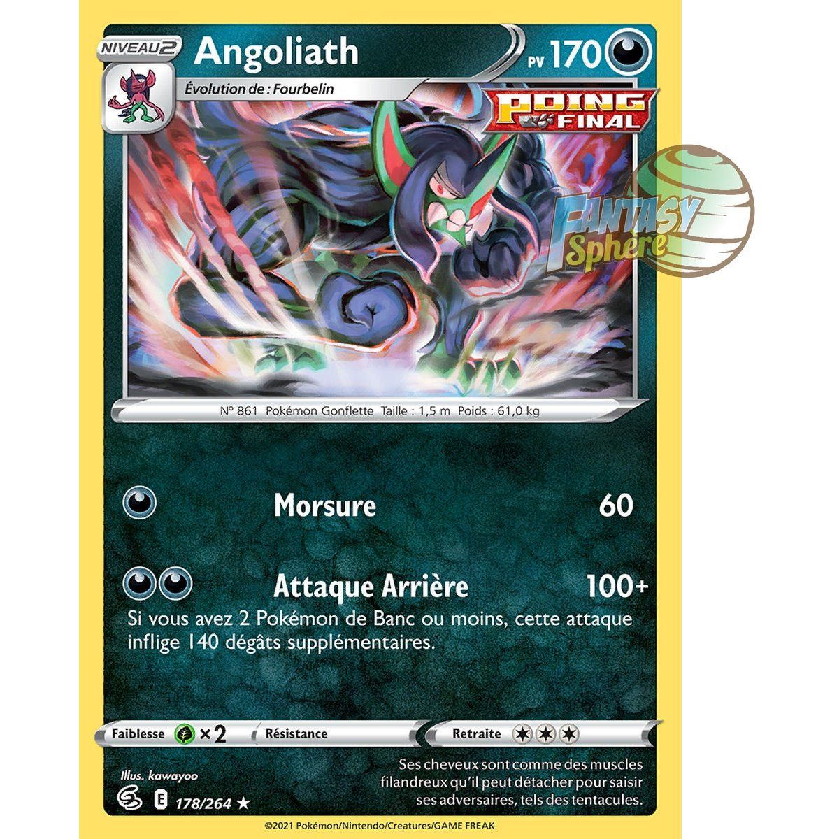 Angoliath - Holo Rare 178/264 - Epee et Bouclier 8 Poing de Fusion