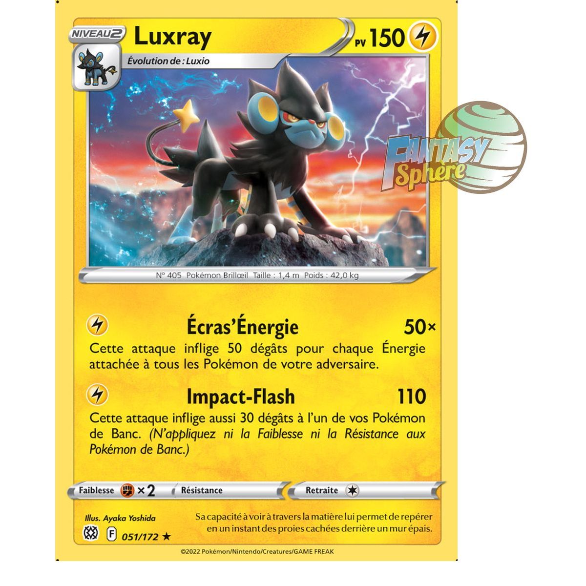 Item Luxray - Rare 51/172 - Epee et Bouclier 9 Stars Etincelantes