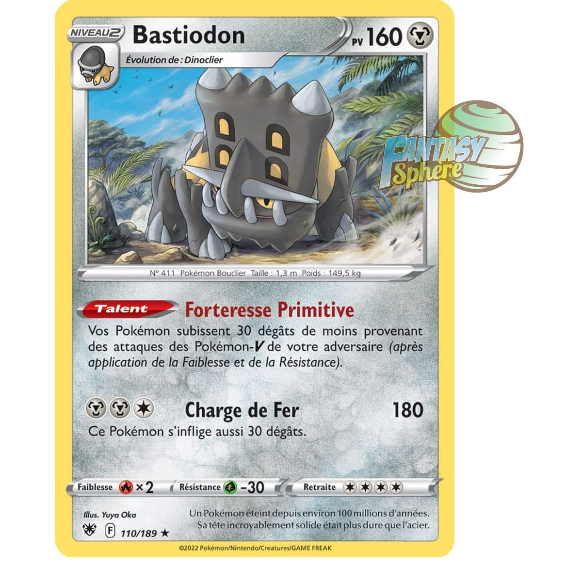 Bastiodon - Holo Rare 110/189_H - Epee et Bouclier 10 Astres Radieux