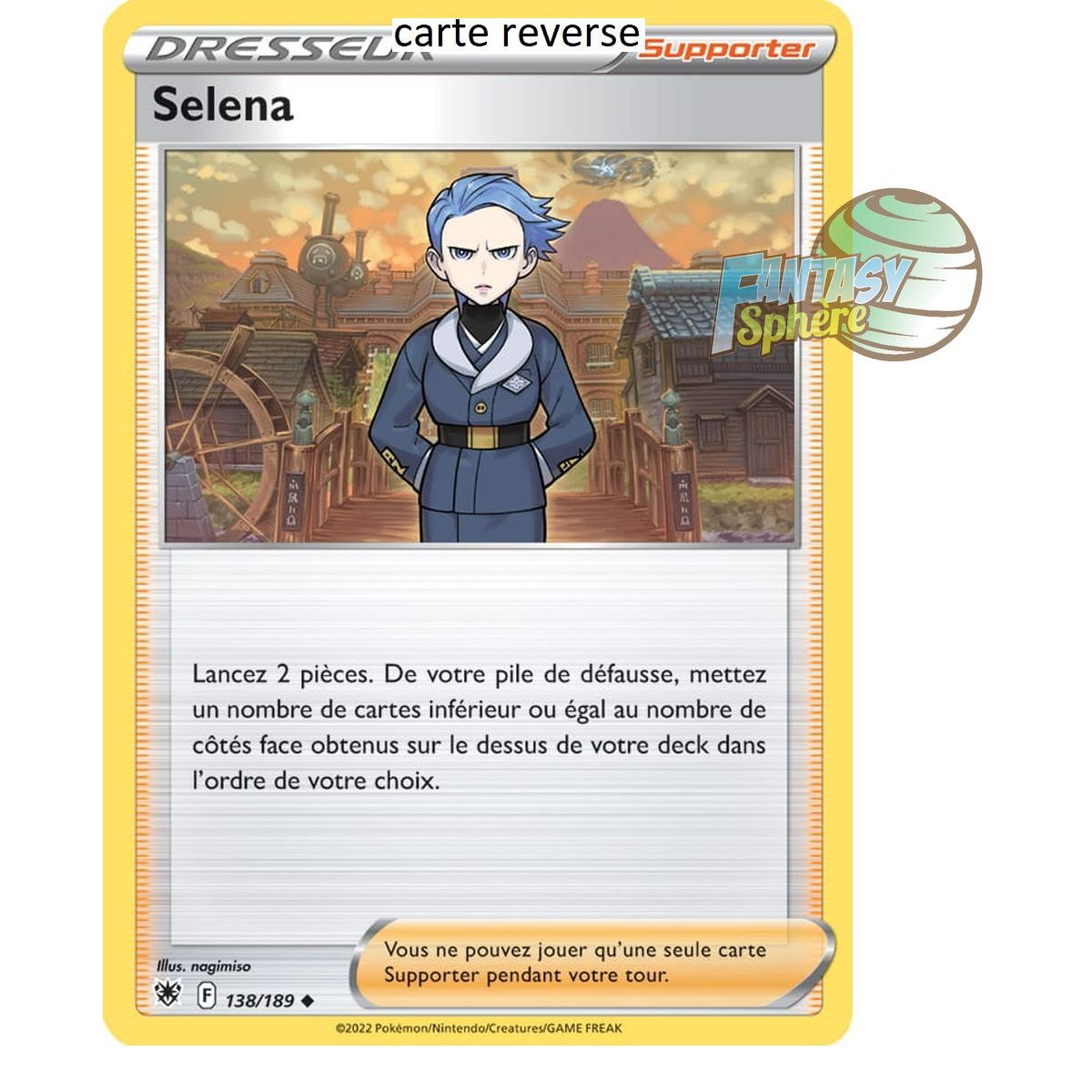 Selena - Reverse 138/189 - Epee et Bouclier 10 Astres Radieux