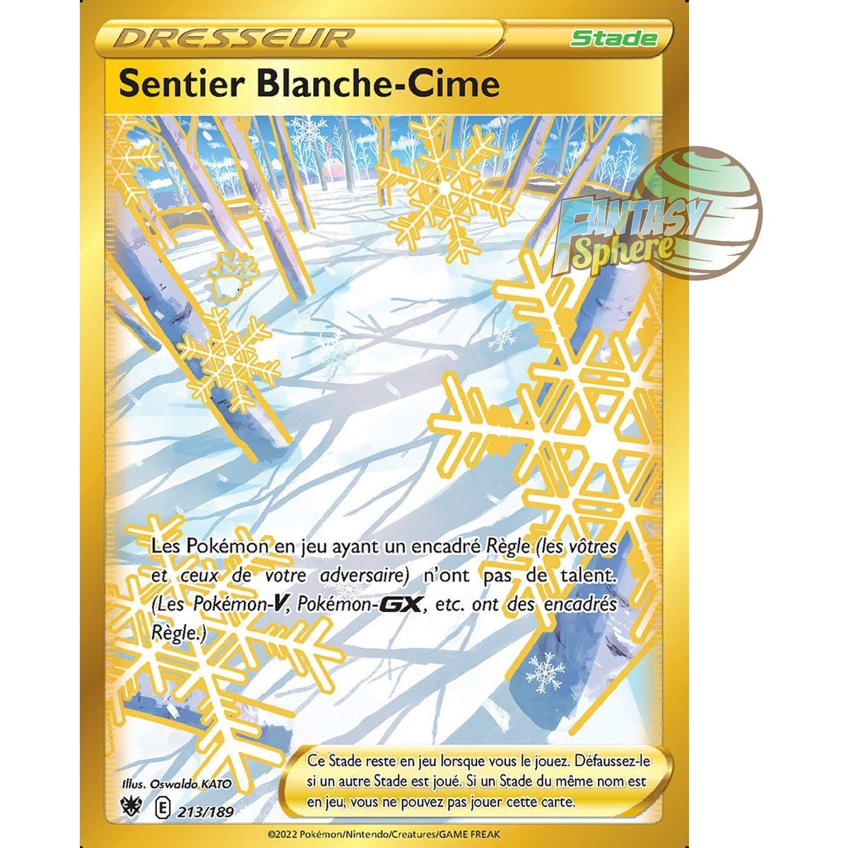 Item Sentier Blanche-Cime - Secret Rare 213/189 - Epee et Bouclier 10 Astres Radieux