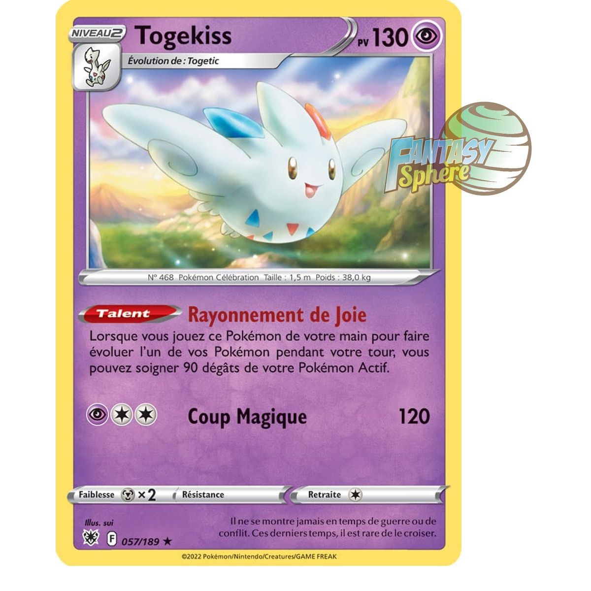 Item Togekiss - Holo Rare 57/189_H - Epee et Bouclier 10 Astres Radieux