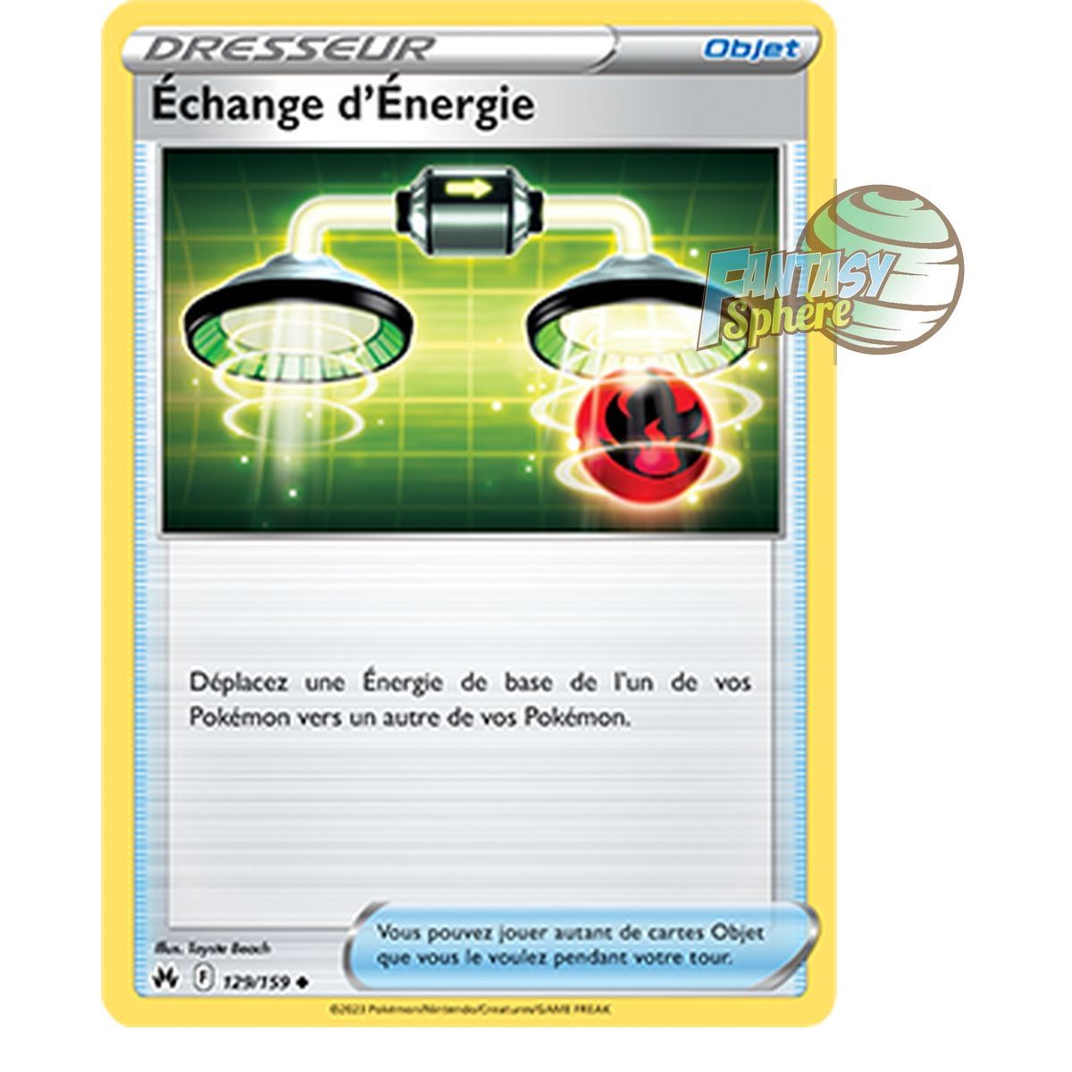 Item Échange d’Énergie - Reverse 129/159 - Epee et Bouclier 12.5 Zenith Supreme