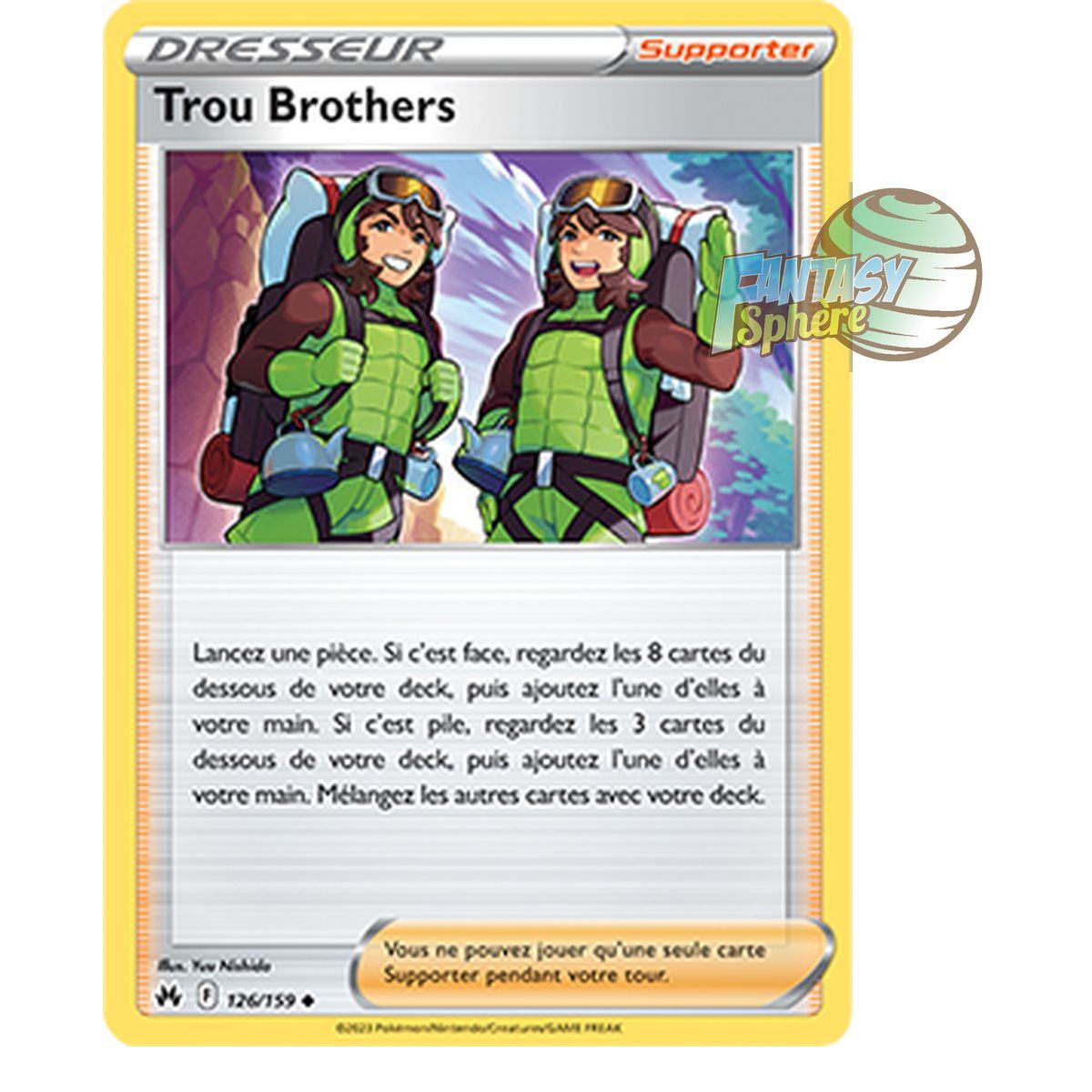 Trou Brothers - Peu Commune 126/159 - Epee et Bouclier 12.5 Zenith Supreme