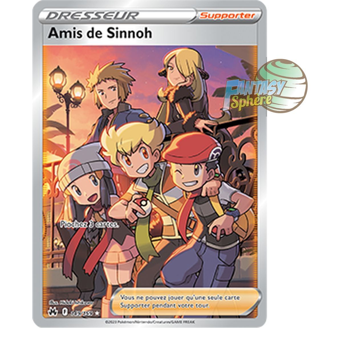 Item Amis de Sinnoh - Full Art Ultra Rare 149/159 - Epee et Bouclier 12.5 Zenith Supreme