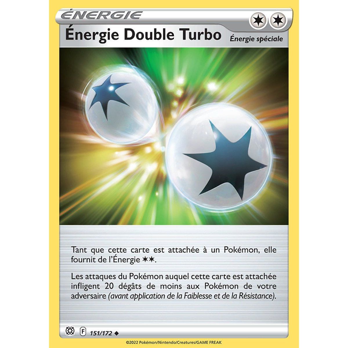 Énergie Double Turbo - Peu Commune 151/172 - Epee et Bouclier 9 Stars Etincelantes