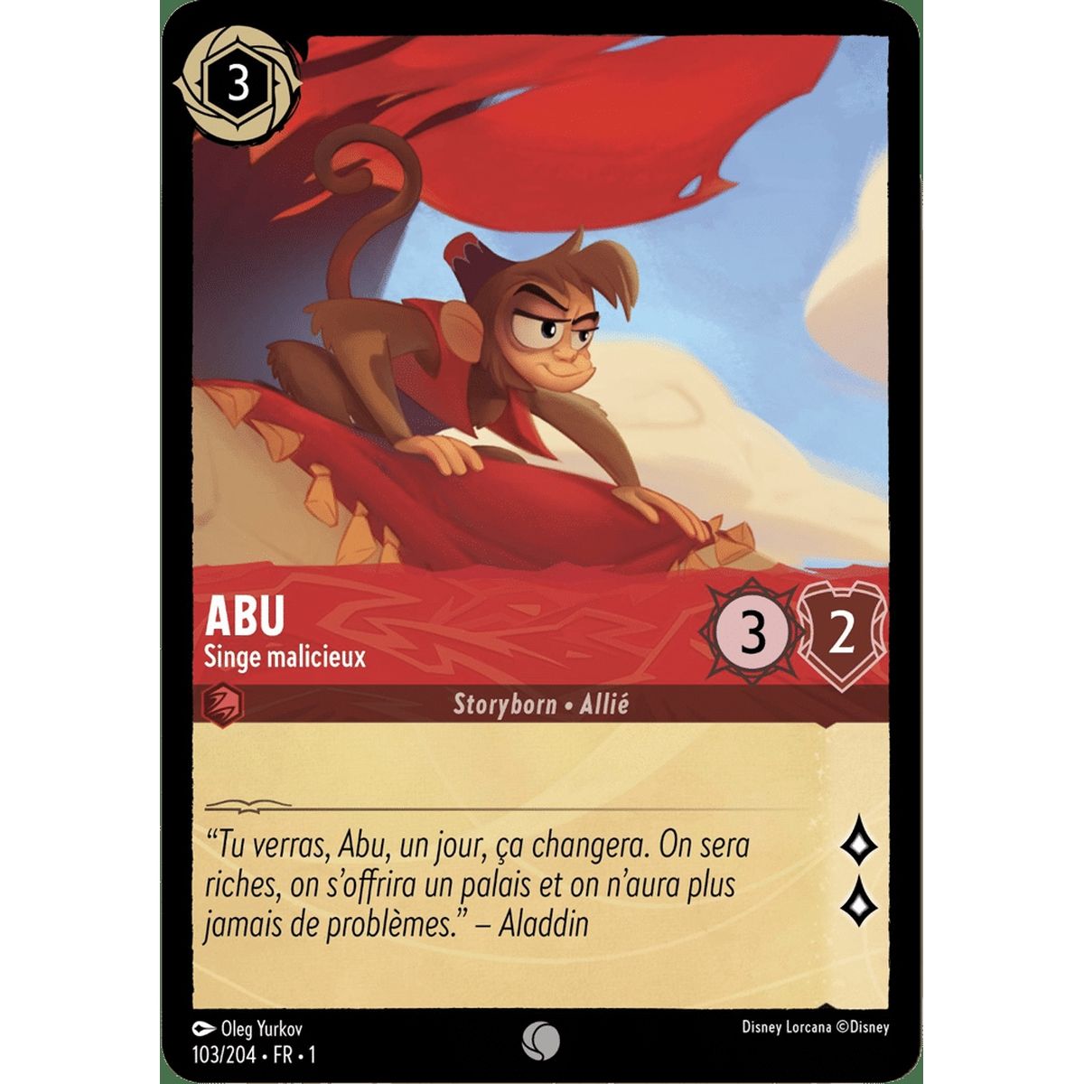 Item Abu, Singe malicieux - 103/204 - FC - Premier Chapitre - Commune - Français