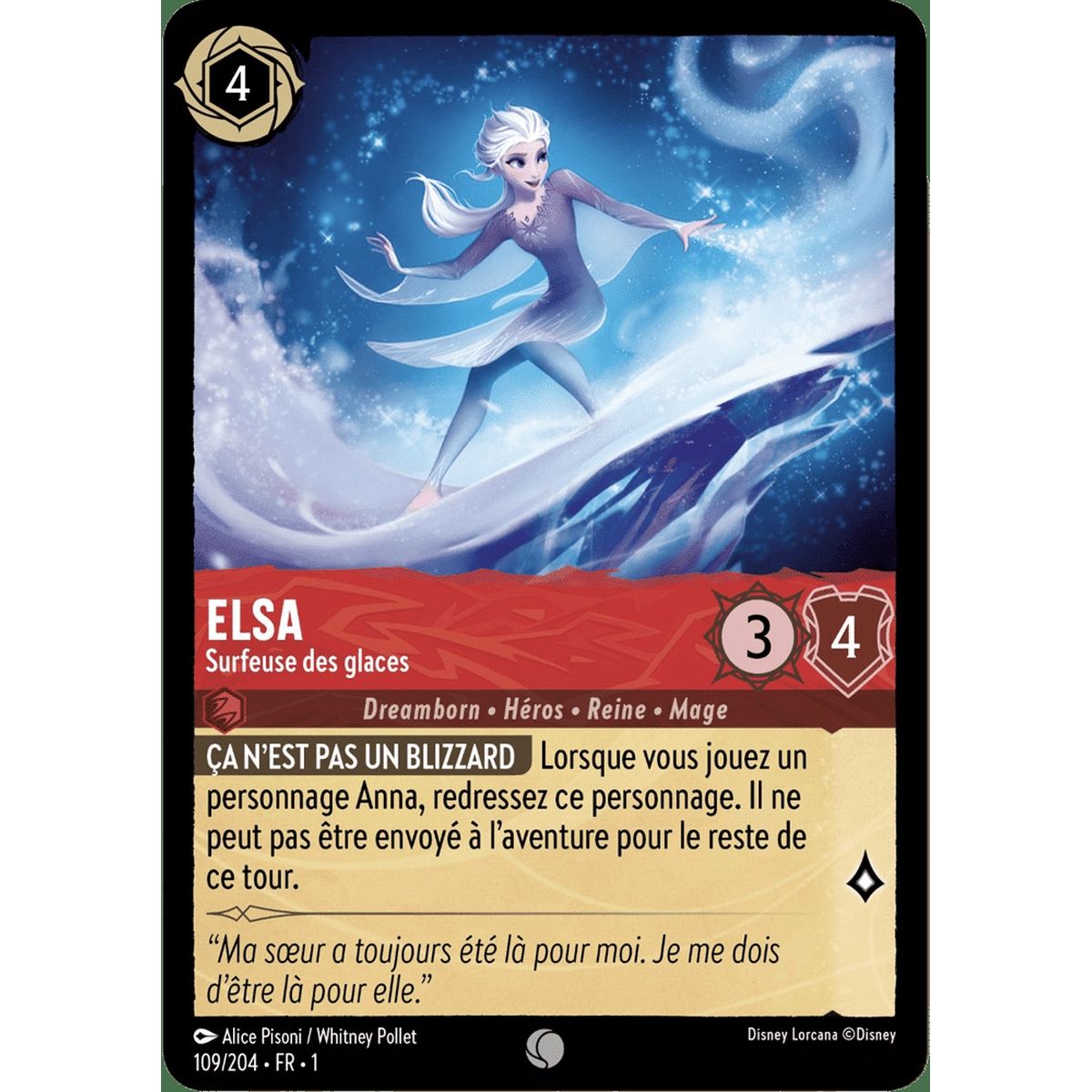 Item Elsa, Surfeuse des glaces - 109/204 - FC - Premier Chapitre - Commune - Français