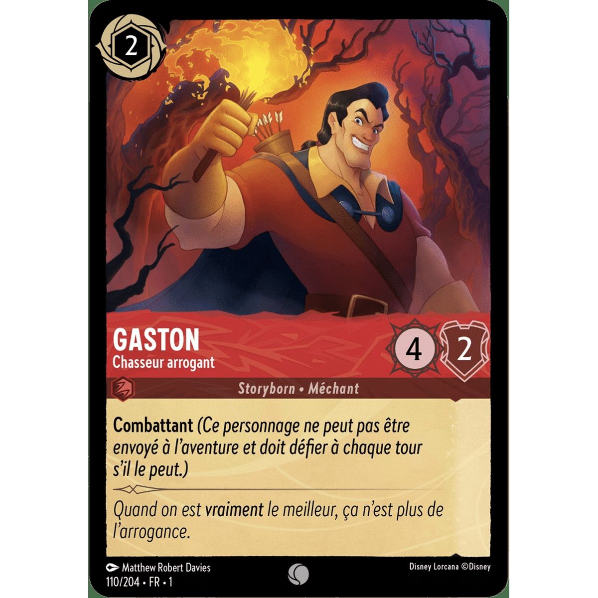 Gaston, Chasseur arrogant - 110/204 - FC - Premier Chapitre - Brillante - Premium - Français