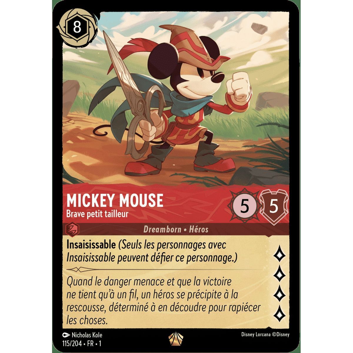 Mickey Mouse, Brave petit tailleur - 115/204 - FC - Premier Chapitre - Brillante - Premium - Français