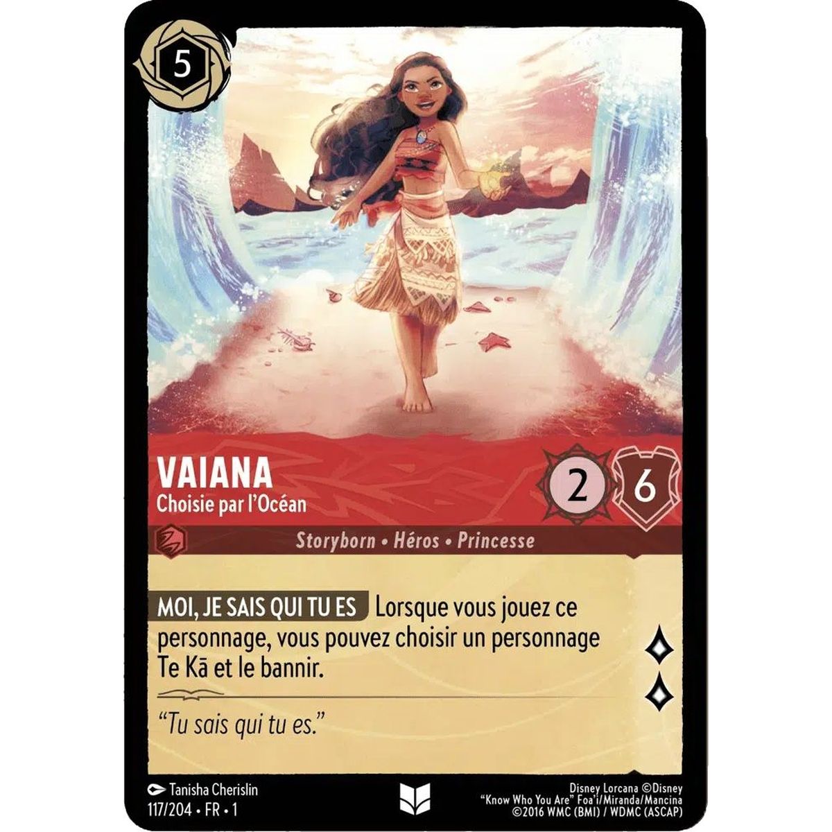 Vaiana, Choisie par l'Océan - 117/204 - FC - Premier Chapitre - Peu Commune - Français