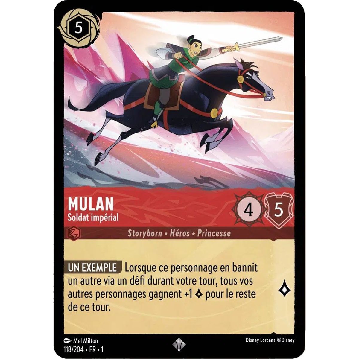 Mulan, Soldat impérial - 118/204 - FC - Premier Chapitre - Super Rare - Français