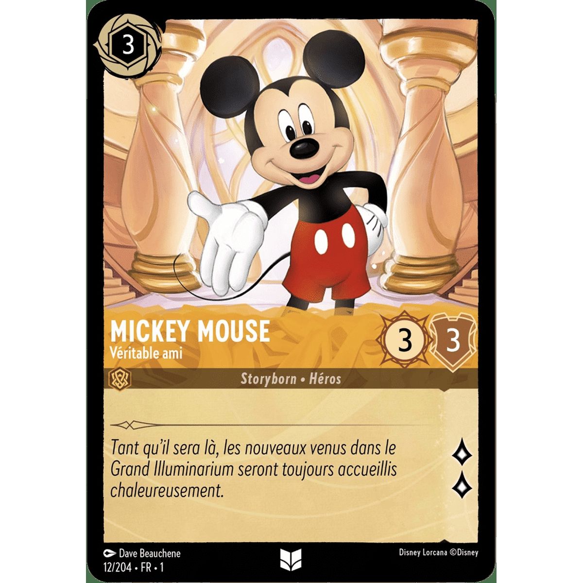 Mickey Mouse, Véritable ami - 12/204 - FC - Premier Chapitre - Peu Commune - Français