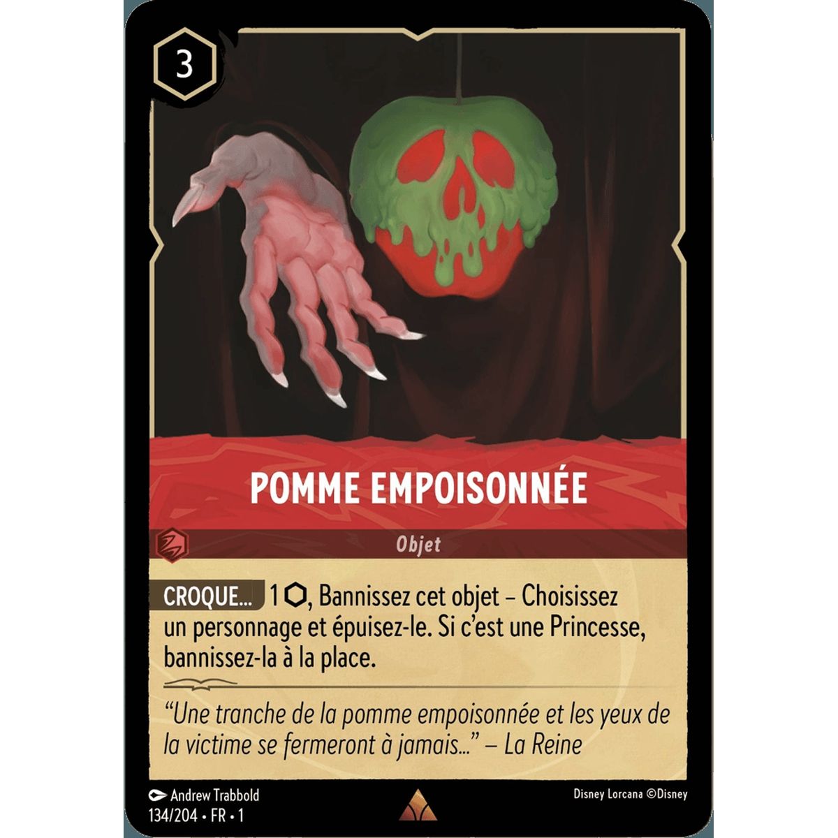 Item Pomme empoisonnée - 134/204 - FC - Premier Chapitre - Rare - Français