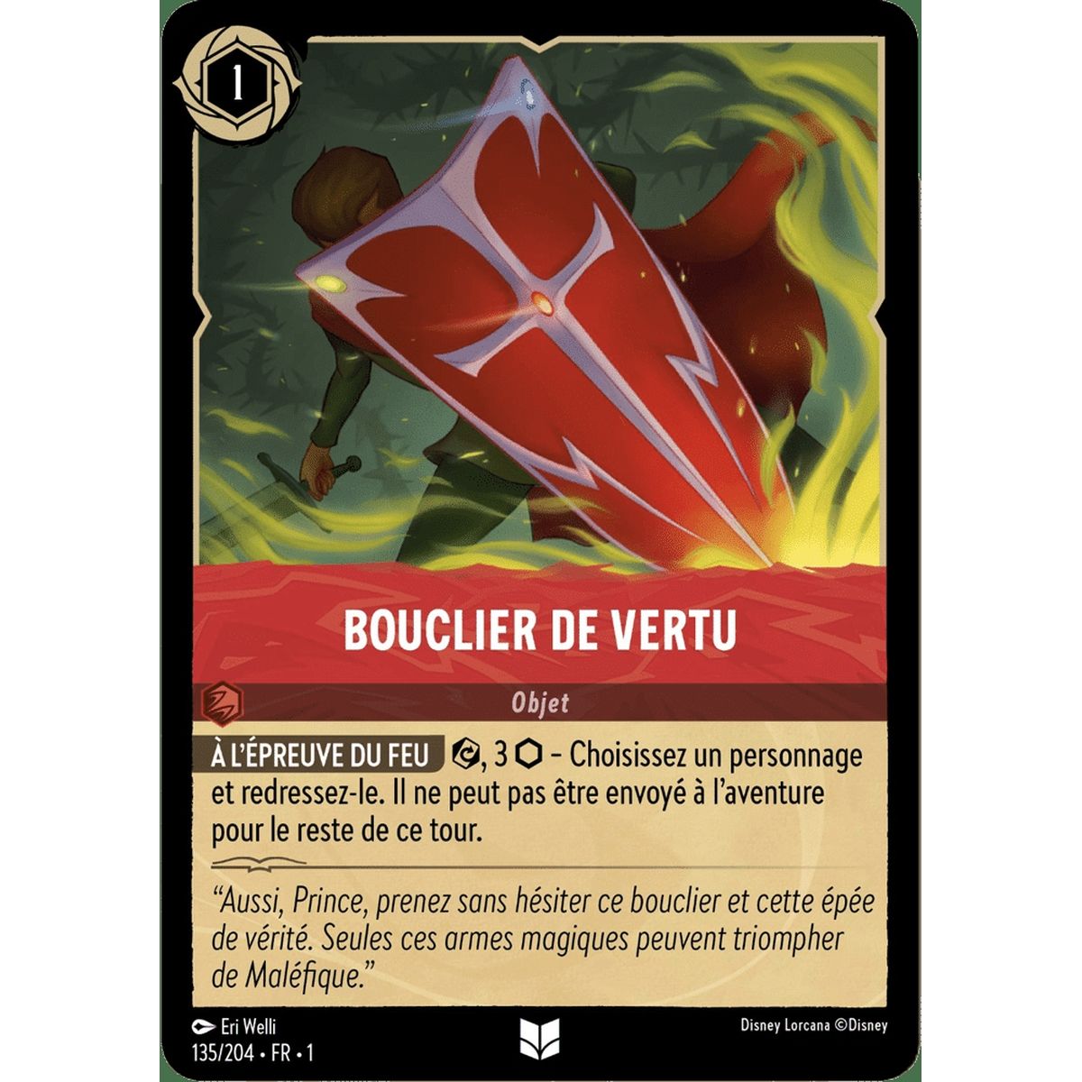 Item Bouclier de vertu - 135/204 - FC - Premier Chapitre - Peu Commune - Français