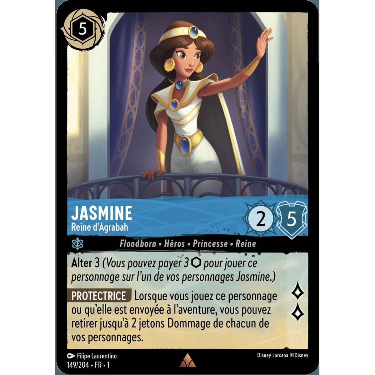 Item Jasmine, Reine d'Agrabah - 149/204 - FC - Premier Chapitre - Rare - Français